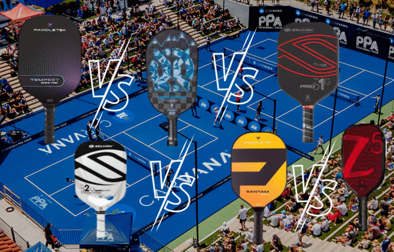 Pickleball Paddles Advanced player The Onix Z5 vs The Selkirk Impact vs The Onix Summit vs The Selkirk Amped Pro S1vs The Paddletek Bantam EX-L vs The Paddletek Tempest Wave