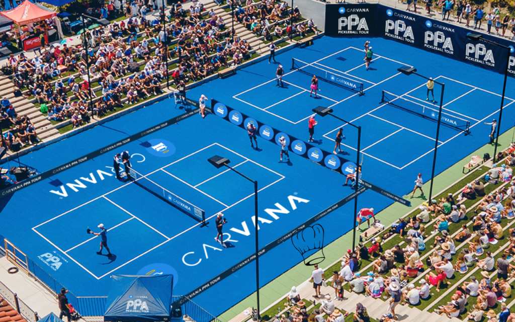 Professional Pickleball Carvana Pro Tour court Pickleball Chefs